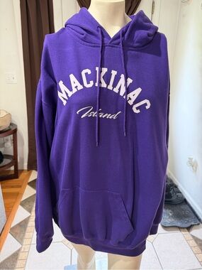 Island Men's Purple Hoodie Sweatshirt